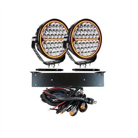 Komplett Kit 2x Siberia NR 9" Extraljus LED