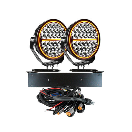 Komplett Kit 2x Siberia NRS 9" Extraljus LED