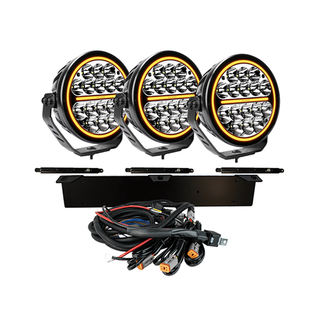 Komplett Kit 3x Siberia NRS 7" Extraljus LED