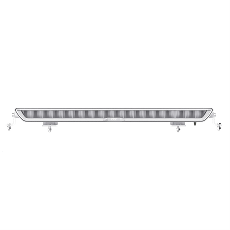 OZZ XB1 LED Extraljusramp 27" Vit