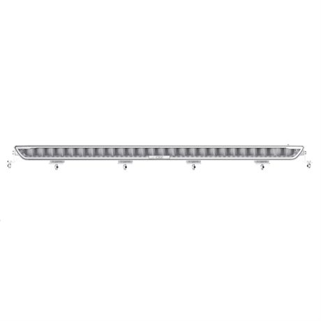 OZZ XB1 LED Extraljusramp 40" Vit